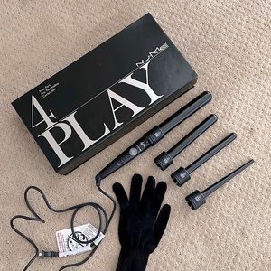 Nu•Me 4 Play (four part pro tourmaline curler set)